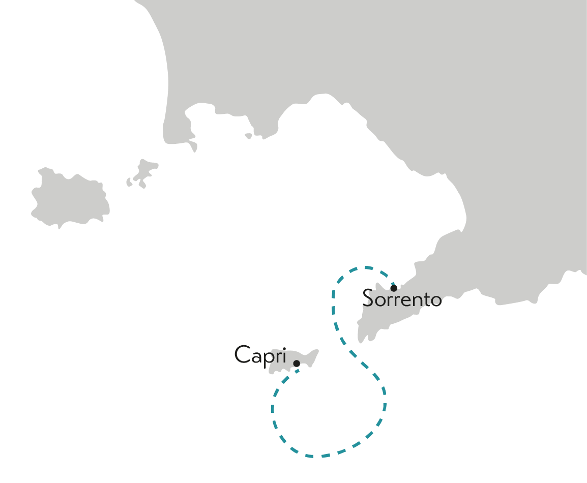 Capri Sorrento map