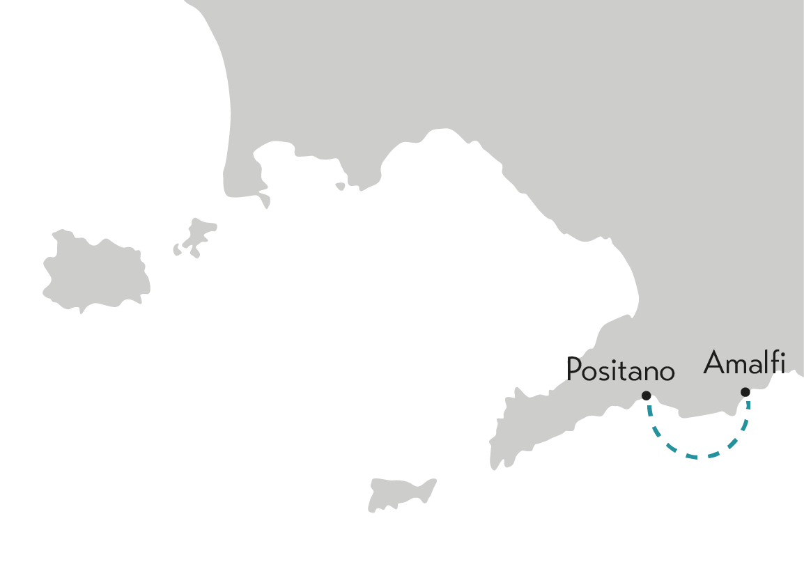 Positano amalfi map