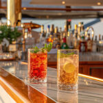 Fully stocked bar offering all-day complimentary drinks for guests